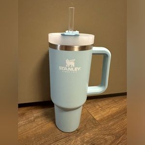 40 oz Stanley Tumbler with lid and straw Blue